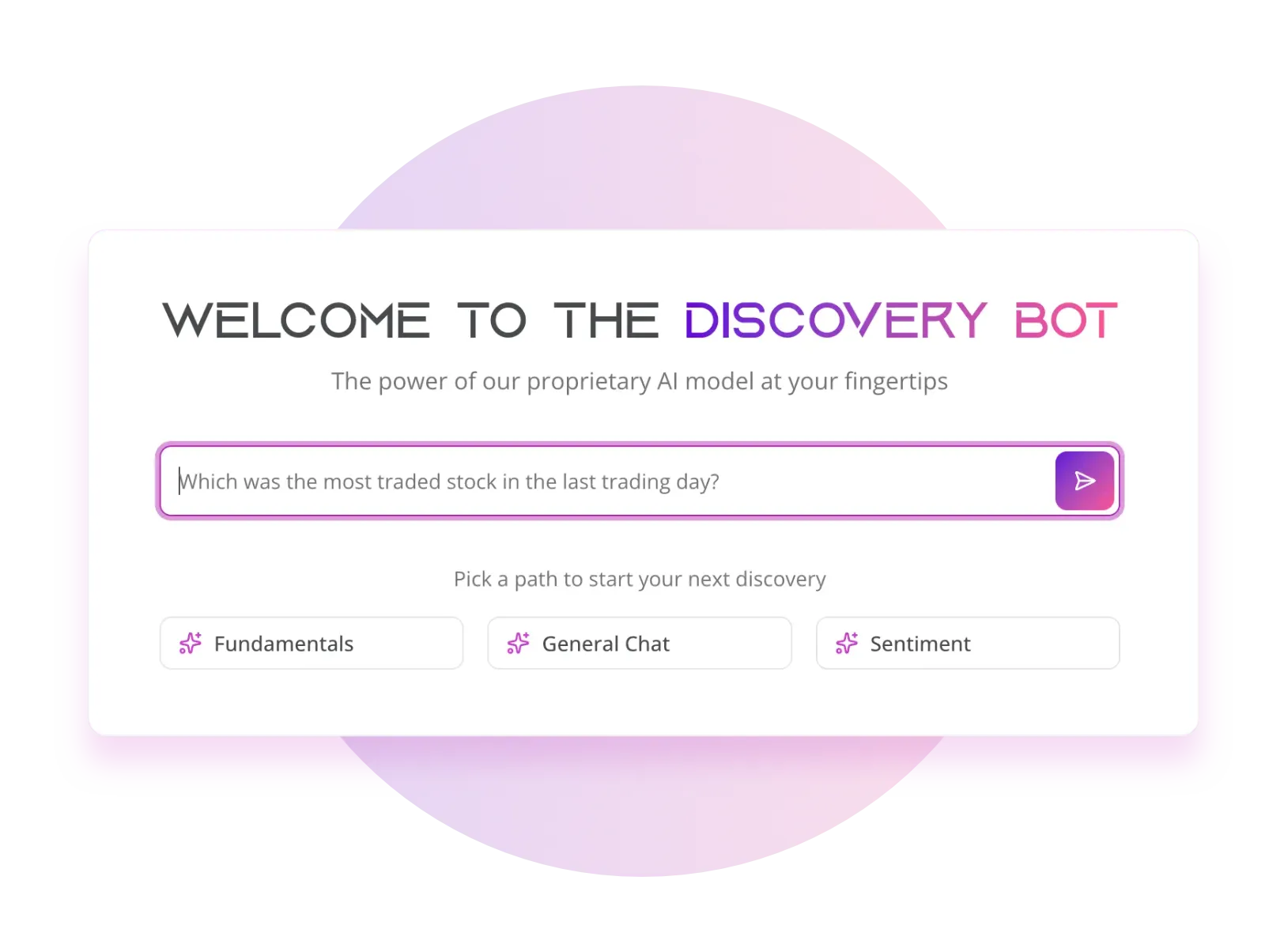 AI Investing Chat, Powered by Proprietary Analysis — Not a Generic LLM